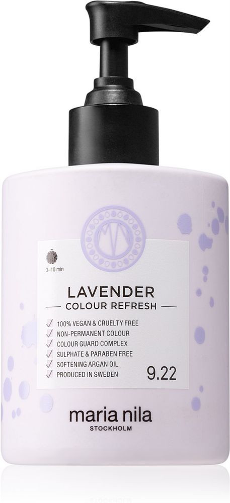 Maria Nila Colour Refresh Lavender - нежная питательная маска без стойких красящих пигментов /  wytrzyma 4 – 10 umyć 9.22 300  ml  / GTIN 7391681037175