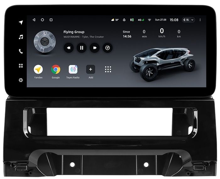 Магнитола для Haval M6 2021+ - Teyes LUX ONE ROUND монитор 12.3" 2K QLED на Android 10, Быстрая, CarPlay, 4G SIM-слот