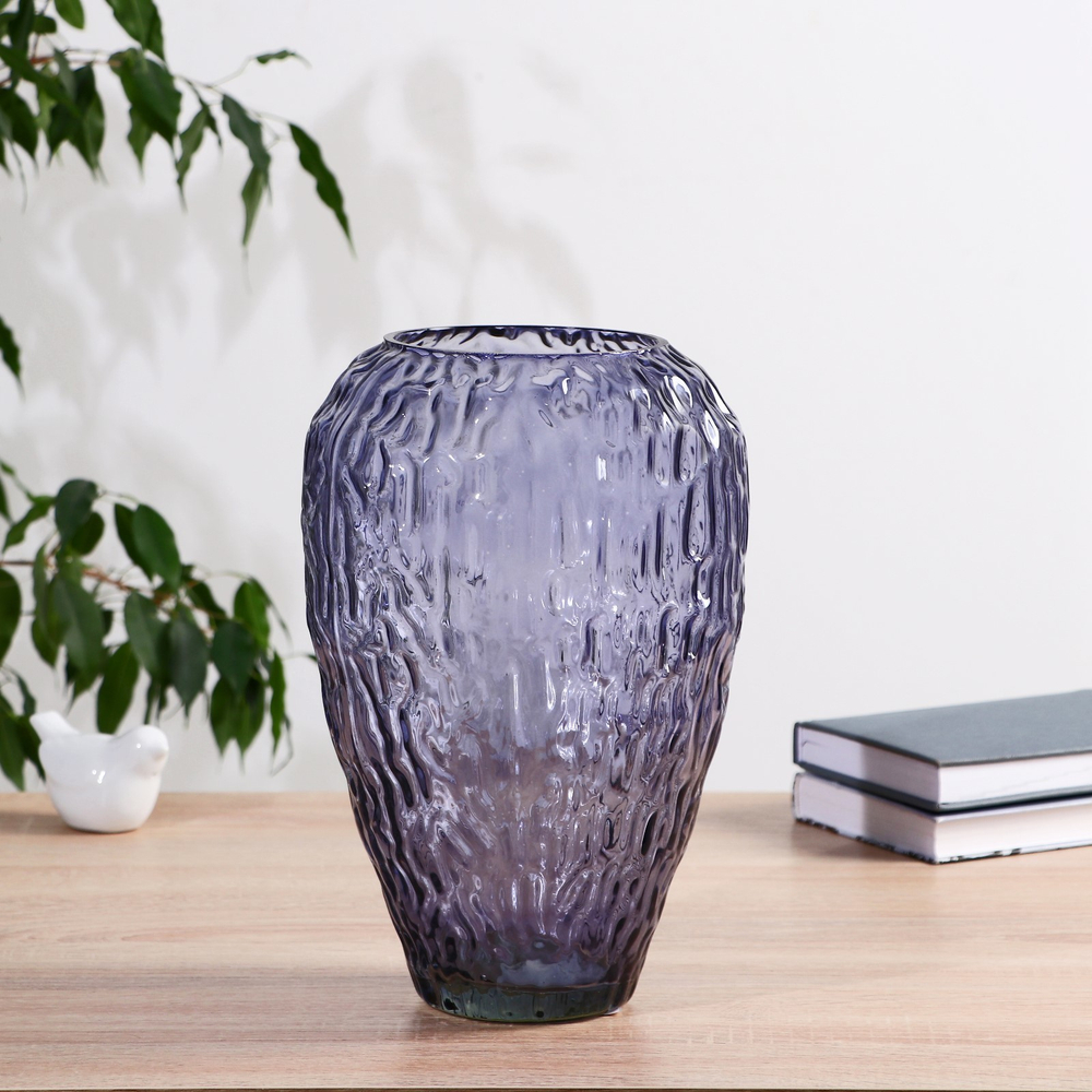 Ваза "Линда средняя Черника" в=28х17см, д=11,5см