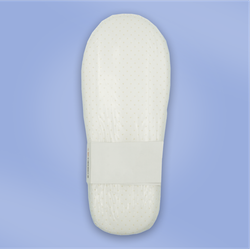 Тапки в групповой упаковке спанбонд, закрытый мыс (10 упаковок) одноразовые, с накатом и подошвой 3-5 мм, белые