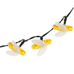 ERASG024-03 ЭРА Садовая гирлянда Пчелки на солнечной батарее, 5,8 м | Садовые декоративные светильники