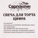 Свеча для торта Цифра Пузырик «9» 6,7см