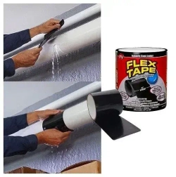 Клейкая лента, сверхпрочная армированная Flex Tape/ремонтная/сверхсильная/сварка/герметик/монтажная/усиленной фиксации/черная