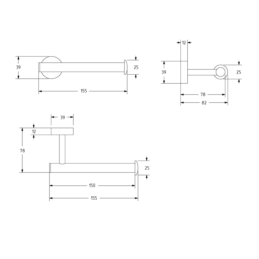 Держатель для туалетной бумаги MILLY, хром, LUX-MIL-OT510-CR