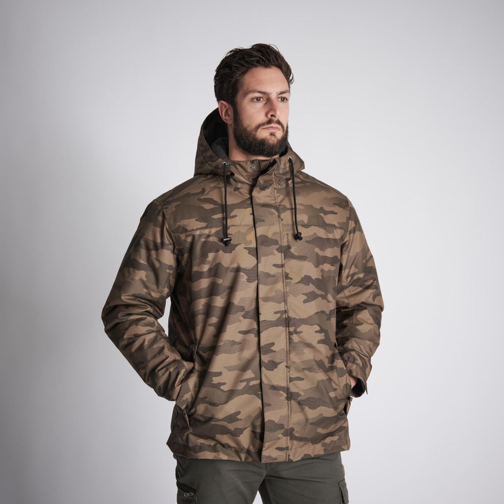 Зимняя куртка outdoor Solognac Warm 100 WTP camo