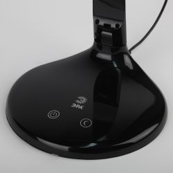 Настольный светильник ЭРА NLED-482-10W-BK светодиодный с ночником черный | Светодиодные настольные лампы