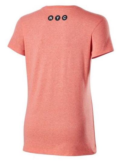 Женская теннисная футболка Wilson New York City Aerial Tech Tee W - fiery coral