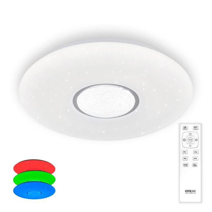 Потолочный светодиодный светильник Citilux Санта CL723480G