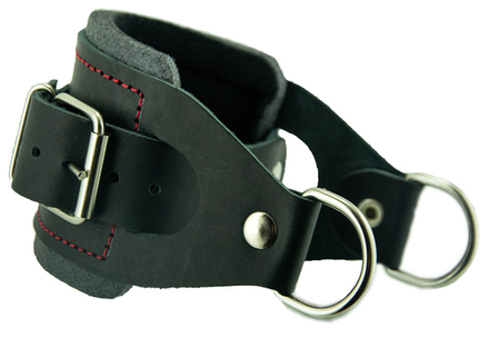 Манжета силовая на ногу с 2-я полукольцами на ремне ReKoy F152K (1 шт)