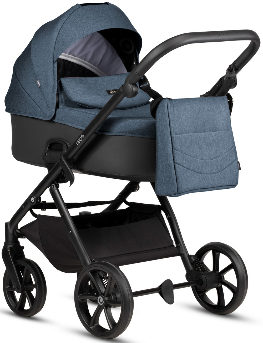 Детская коляска Tutis Leo 3 Plus 3 в 1 с автокреслом Beno Black 1582288 Deep Blue