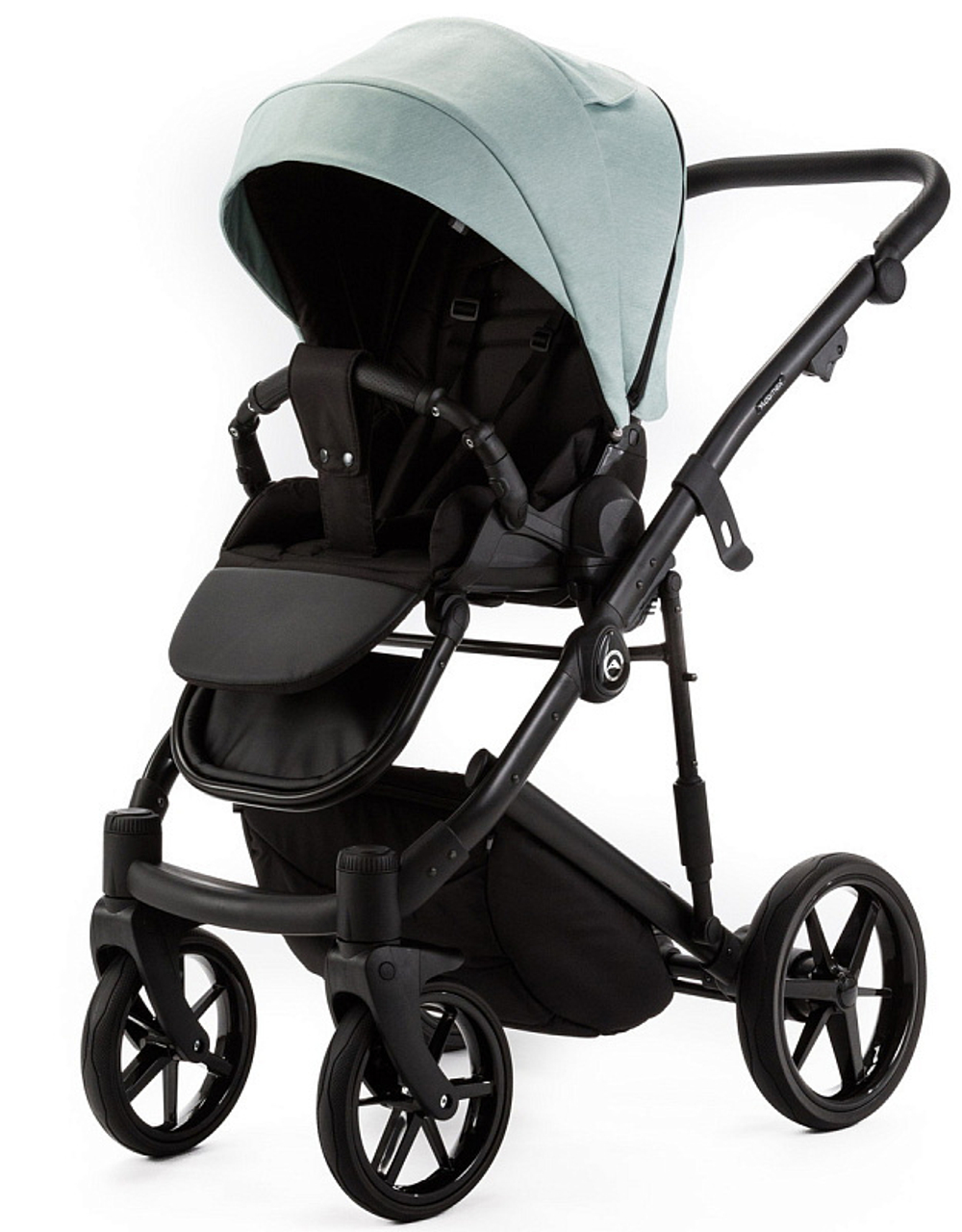 Детская коляска Adamex Mobi New 2 в 1 MN-TK27 TIP (СЕРО-ЗЕЛЕНЫЙ)