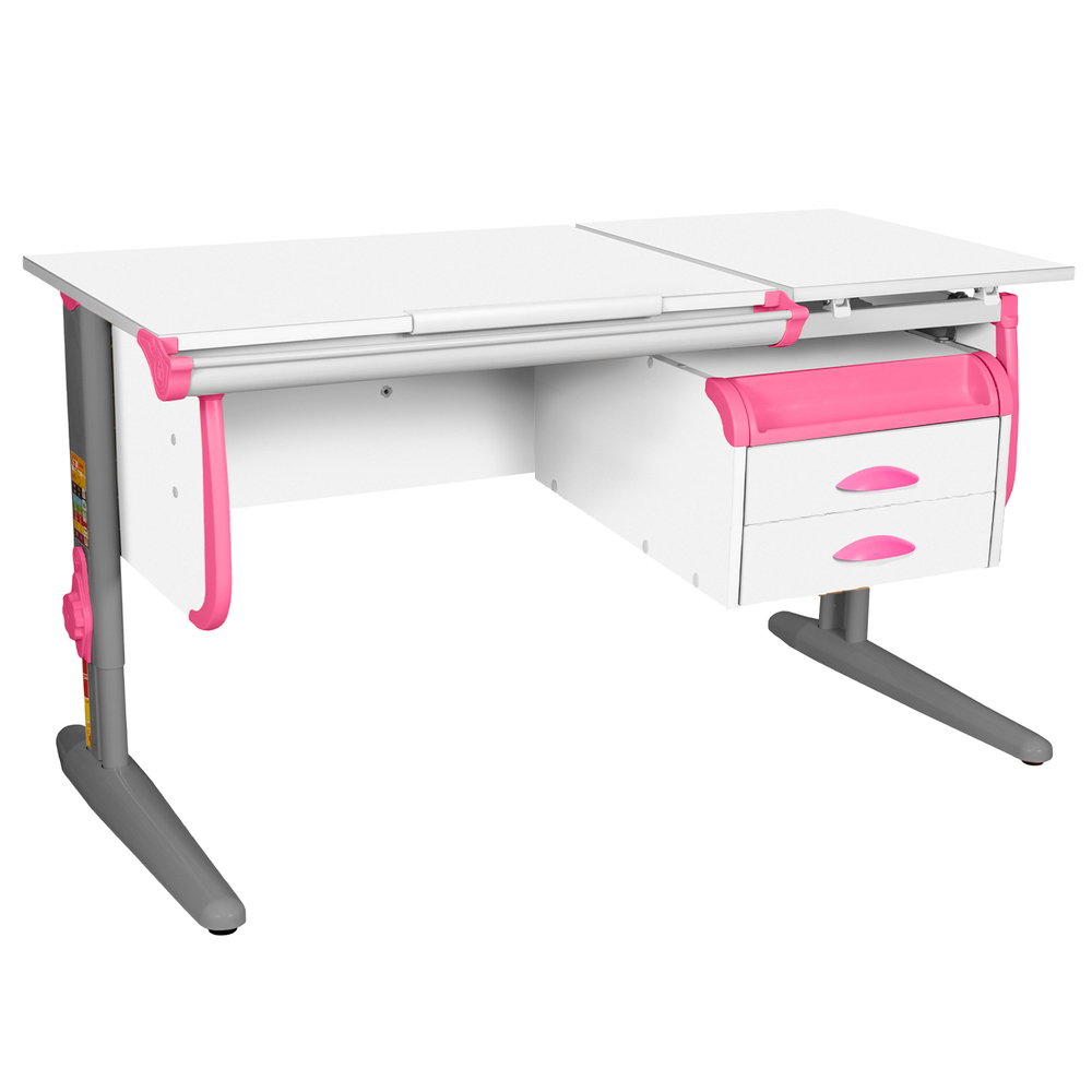 Растущая парта Дэми СУТ 25 с навесной тумбой (1200×610 мм)