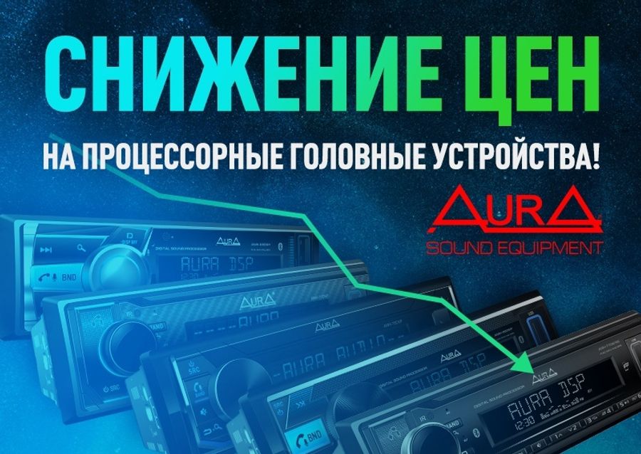 Отличные новости в FAVORIT CAR AUDIO - снижены цены на процессорные хиты AURA!