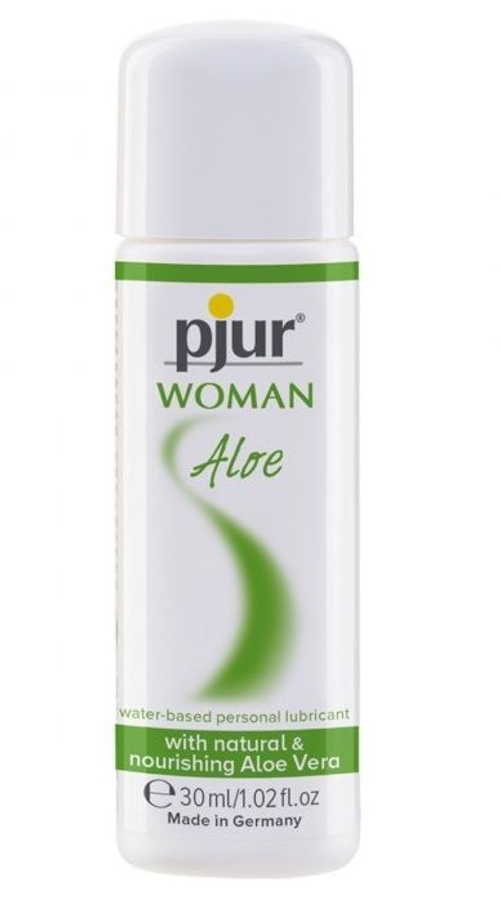 pjur WOMAN Aloe 30 мл – лубрикант на водной основе с алоэ вера, pH-деликатный
