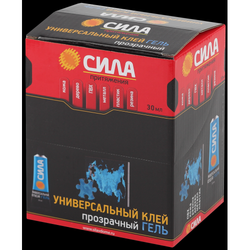 Клей СИЛА SGTB-30 универсальный гель прозрачный туба 30 мл