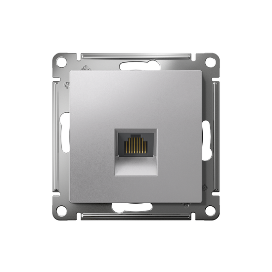 Розетка компьютерная 1-м AtlasDesign RJ45 кат.5E механизм алюм. SE ATN000383