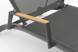 Andy, лежак антрацит, алюминий