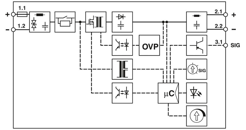 1066716 - QUINT4-PS/12-24DC/24DC/1.3/PT - Преобразователь DC/DC