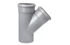 Тройник Политэк полипропилен, 110x110 мм 45 град