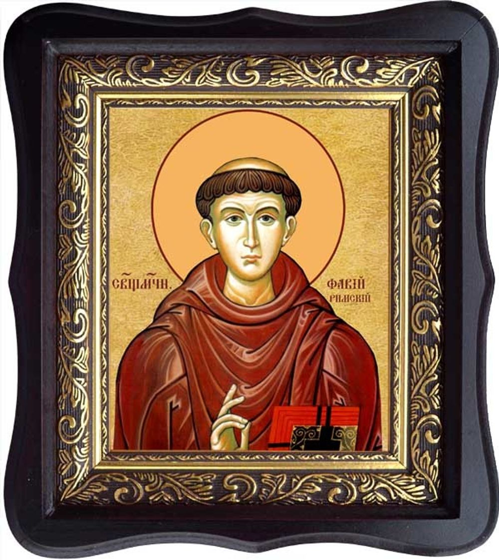 Фавий Римский священномученик Икона на холсте в киоте