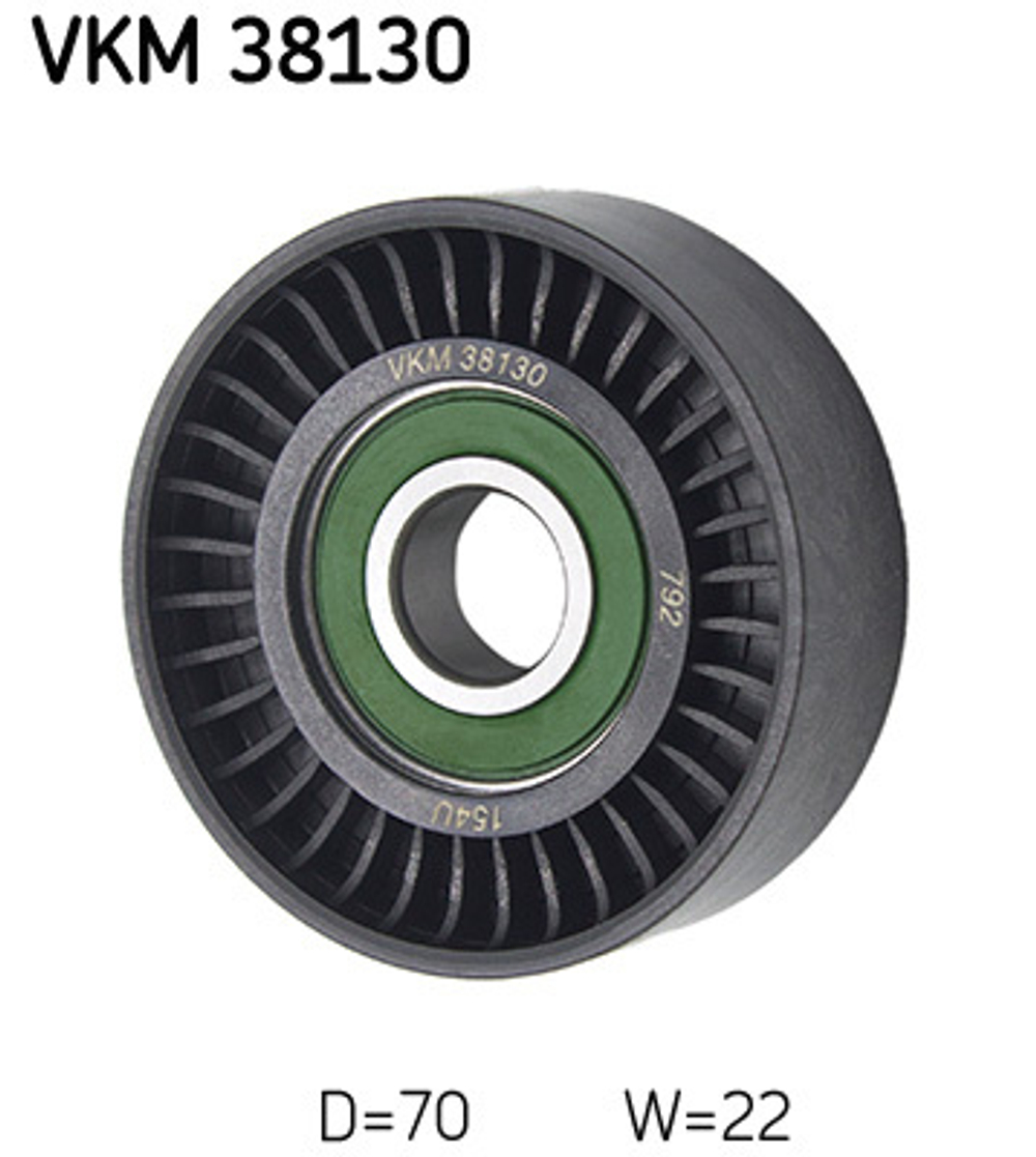 SKF - VKM38130-SKF - Deflection/Guide Pulley, V-ribbed belt