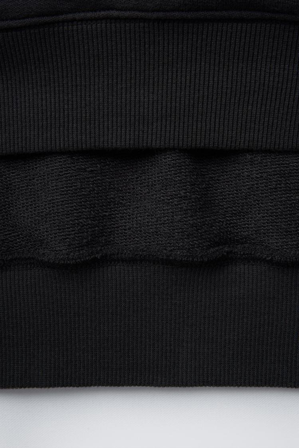 ZARA ХУДИ С КАПЮШОНОМ, ЭФФЕКТОМ ПОТЕРТОСТИ И ЗВЕЗДОЙ, АНТРАЦИТОВО-СЕРЫЙ