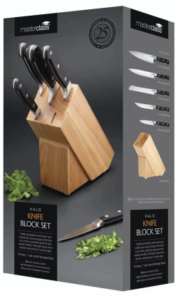 Kitchen Craft Набор из 5 ножей в деревянном блоке