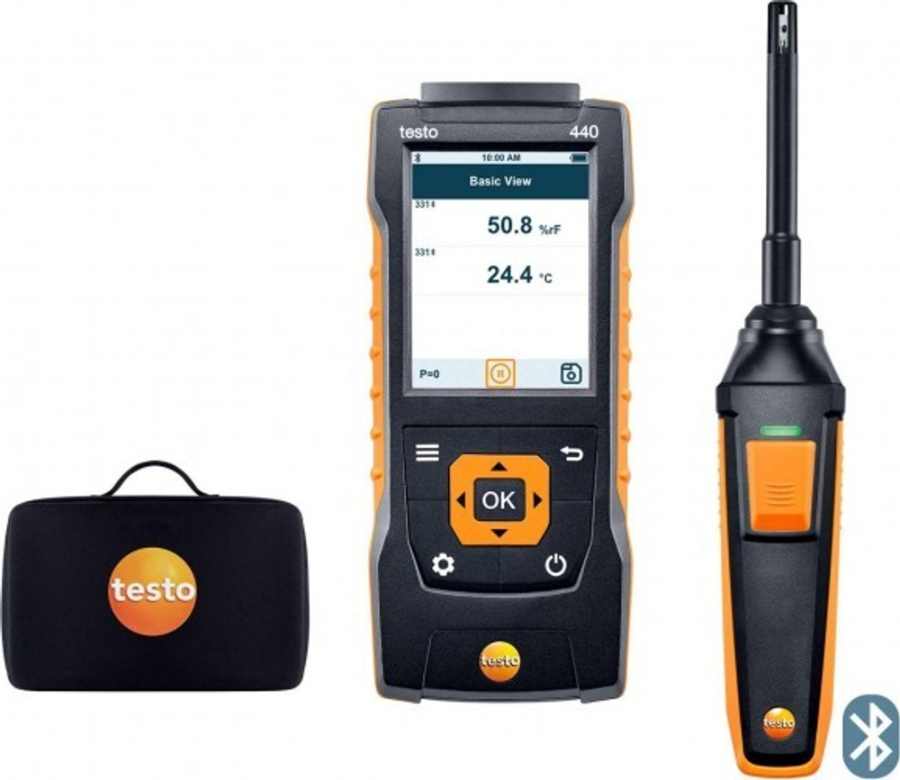 Комплект влажности с Bluetooth Testo 440 (0563 4404) 0563 4404