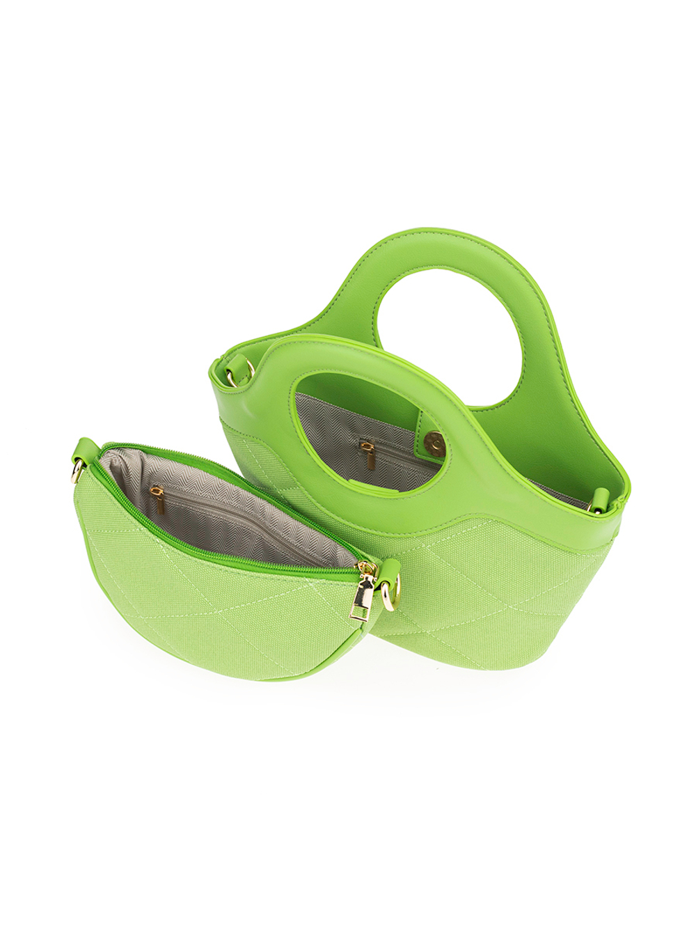 25078/52 Сумка жен., текстиль + иск. кожа