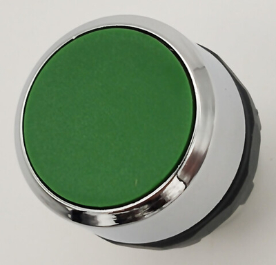 2шт Кнопка  зелёная светосигнальная ABB MP1-10G с фиксацией и колодкой (1SFC151015V0001)