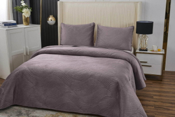 Покрывало 240х260 и 2 наволочки 50x70 Sofi De MarkO Жизель фиолетовое