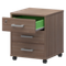 Тумба подкатная АТЛ-03 Темный шимо 440x450x580 Арго