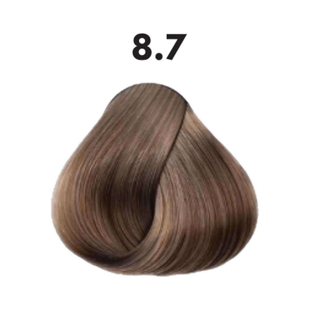 8.7 гель-краска OBRA Glow Gel Color коричневый светло-русый - 60 мл.