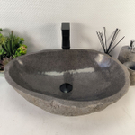 Каменная раковина из речного камня RS-05489 (60*40*16) 0857 из натурального камня