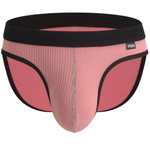 Мужские трусы-брифы в рубчик (Размер: L) (Цвет: черный)