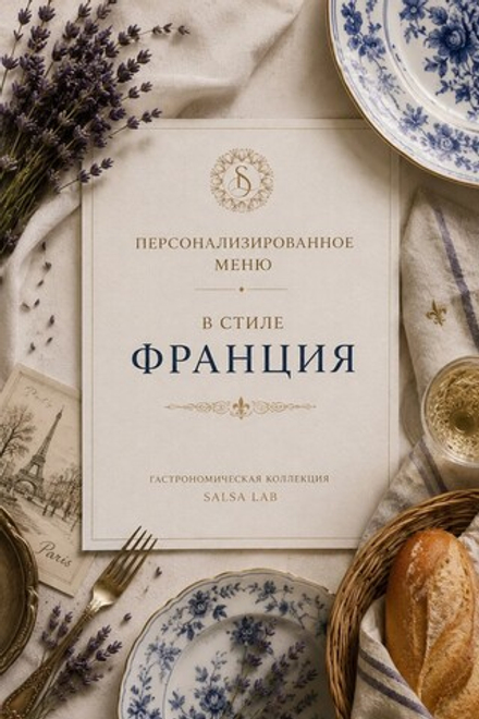 Персонализированное меню "В стиле Франция"