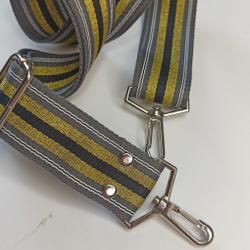 Гитарный ремень Полосы спорт+люрекс