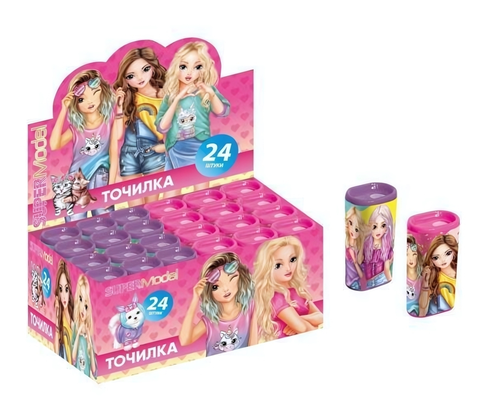 Точилка с контейнером, 1 отверст. (TIK TOK GIRL)