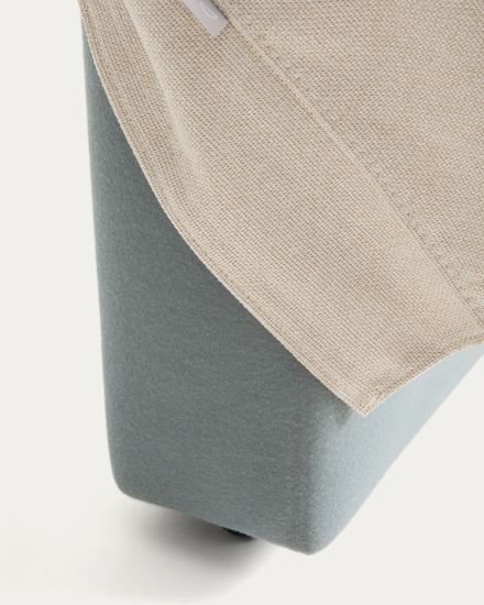 Изголовье Blok цвета экрю со съемным чехлом для кровати шириной до 180 см