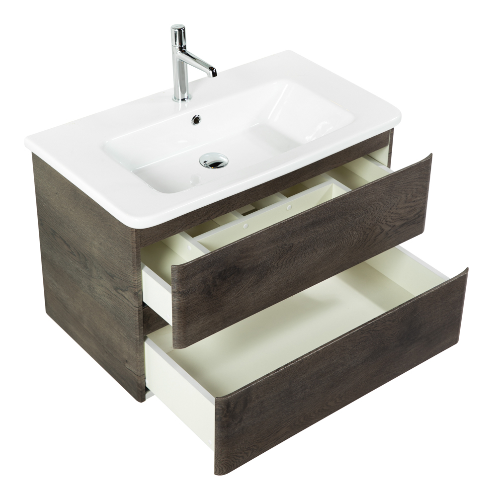 Тумба подвесная с керамической раковиной BelBagno ALBANO-CER-1050-2C-SO-RNG