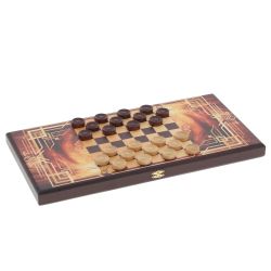 GAEM Игра настольная 2 в 1 ( шашки, нарды) "Богатырь", L50 W25 H4 см