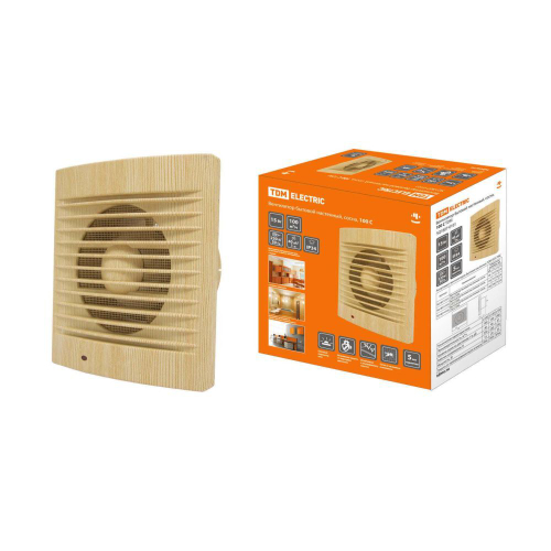 TDM Вентилятор бытовой настенный 100 С сосна SQ1807-0101