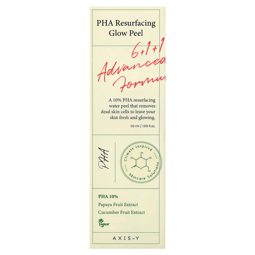 Axis-Y, PHA Resurfacing Glow Peel, 50 мл (1,69 жидк. унц.)