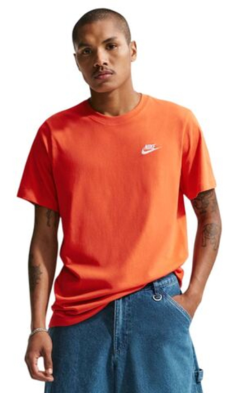 Мужская теннисная футболка Nike Sportswear Club - orange/white