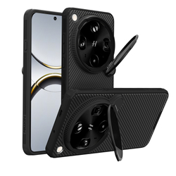 Чехол черный с MagSafe для смартфона OPPO Find X9 Ultra, серия CamShield Prop Magnetic (версия с прозрачной крышкой объектива) от Nillkin