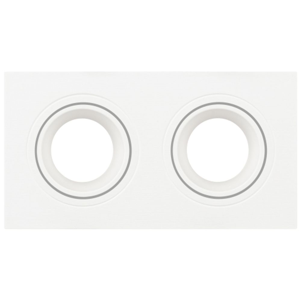 Светильник встраиваемый декоративный ЭРА KL90-2 WH под лампу MR16 GU5.3 белый пластиковый | Декоративные встраиваемые светильники