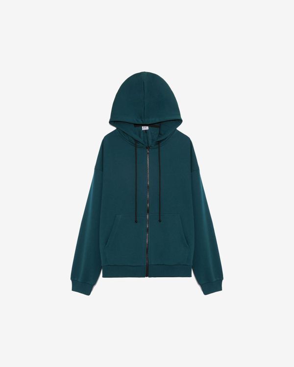 Худи на молнии #6 изумрудный - фото 1