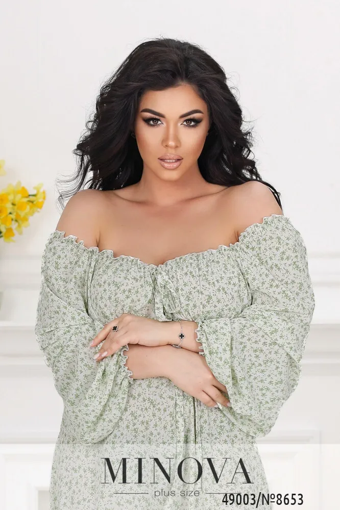 Платье 8653-оливковый Minova