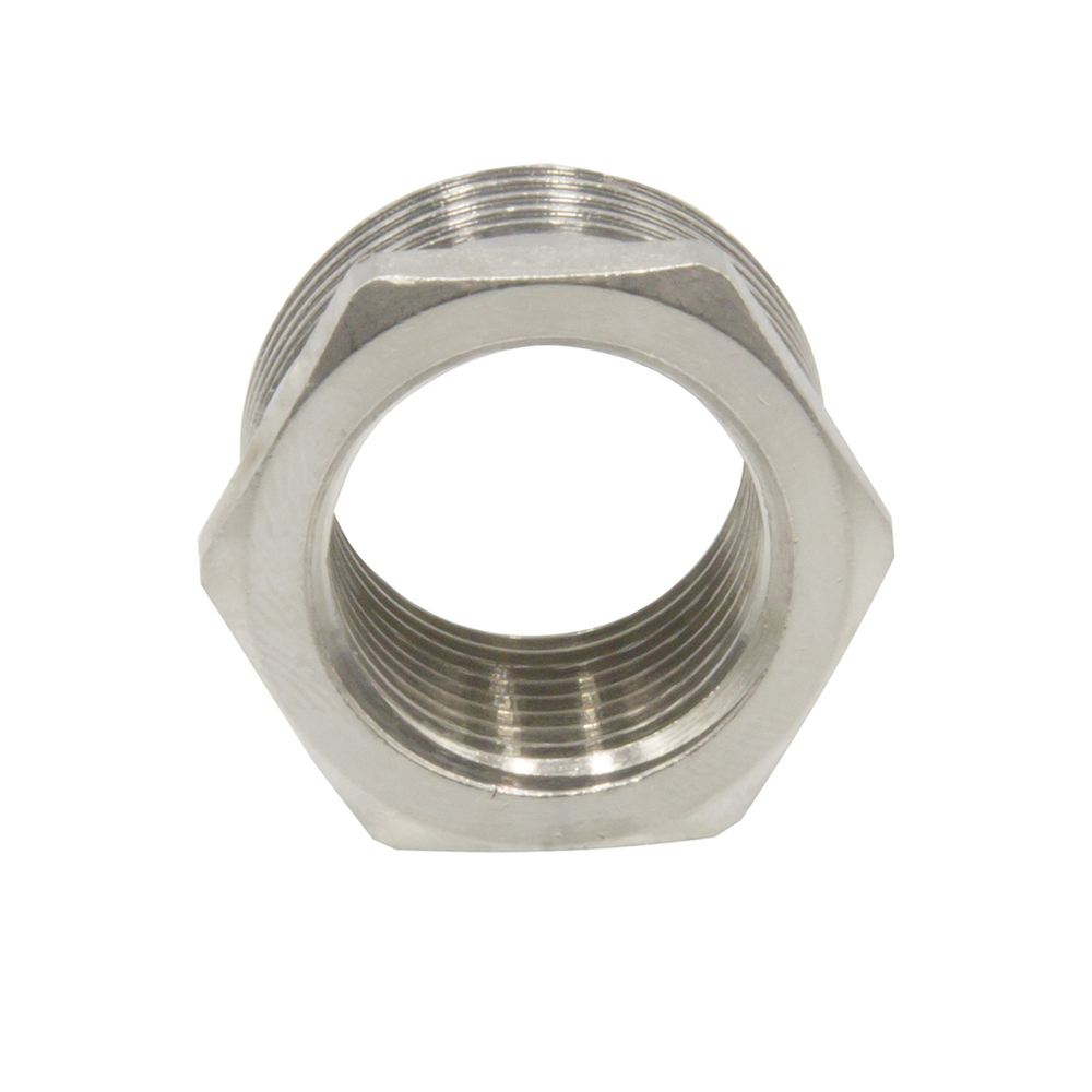 Футорка 3/4'' - 1/2'' нар/вн никель