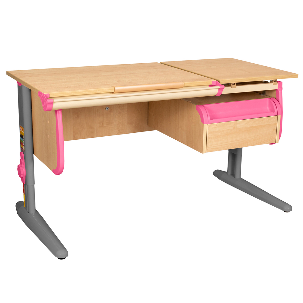 Растущая парта Дэми СУТ 25 с навесной тумбой (1200×610 мм)